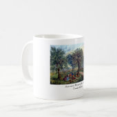 マグ-アメリカの家屋敷: 秋 コーヒーマグカップ (正面左)