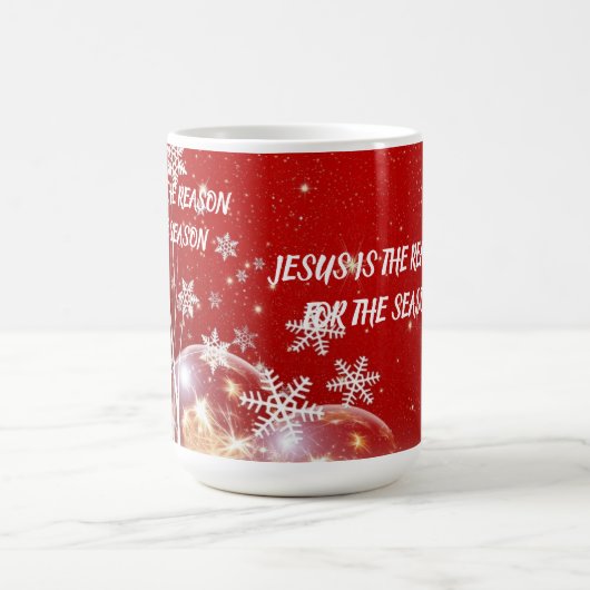マグ・イエスがその季節の理由だ コーヒーマグカップ (中央)