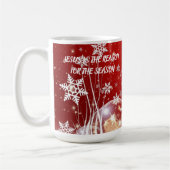 マグ・イエスがその季節の理由だ コーヒーマグカップ (左)