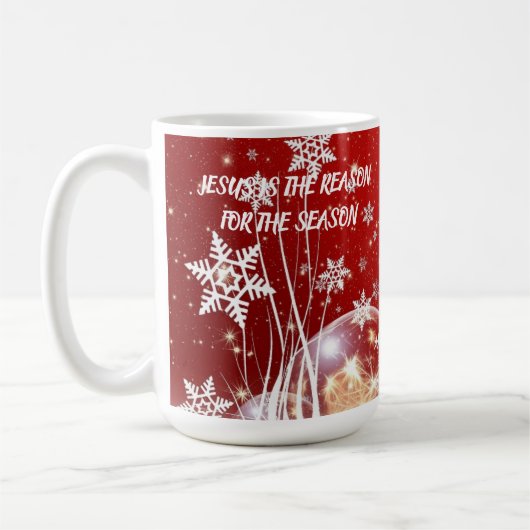 マグ・イエスがその季節の理由だ コーヒーマグカップ (左)