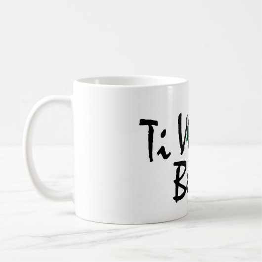 マグ: イタリアンなチタニウムのvoglioのbene コーヒーマグカップ (左)