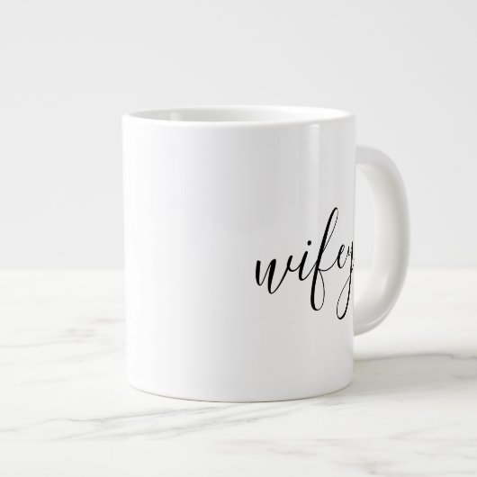 マグ-ウィフィーブラック ジャンボコーヒーマグカップ (正面右)