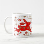 マグ、ウサギの年 コーヒーマグカップ (左)