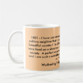 マグ、エミリーBronte 1847年著嵐が丘 コーヒーマグカップ (左)