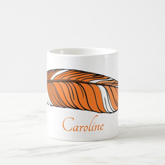 マグ – オレンジの羽と名前 (中央)