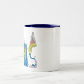 マグ|オースティン、TX (AUS) ツートーンマグカップ (中央)