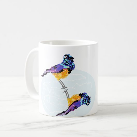 マグ:カラフル鳥 コーヒーマグカップ (正面左)