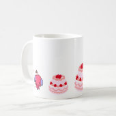 マグ-ケーキ象-ケーキ コーヒーマグカップ (正面左)