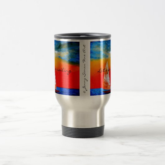 マグ-ジェニーサイモンの商品--を航海することを行こう トラベルマグ (中央)