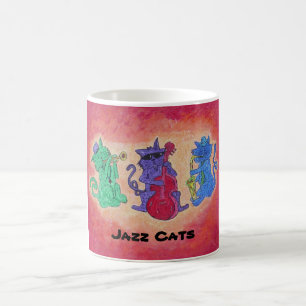 マグ-ジャズ猫 コーヒーマグカップ