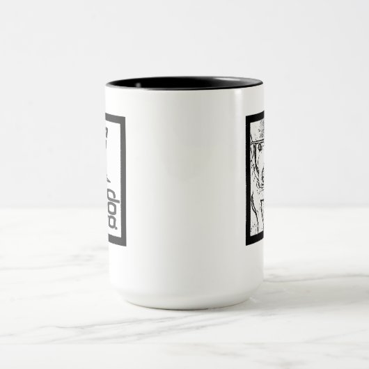 マグ.スペースドッグ。 マグカップ (中央)