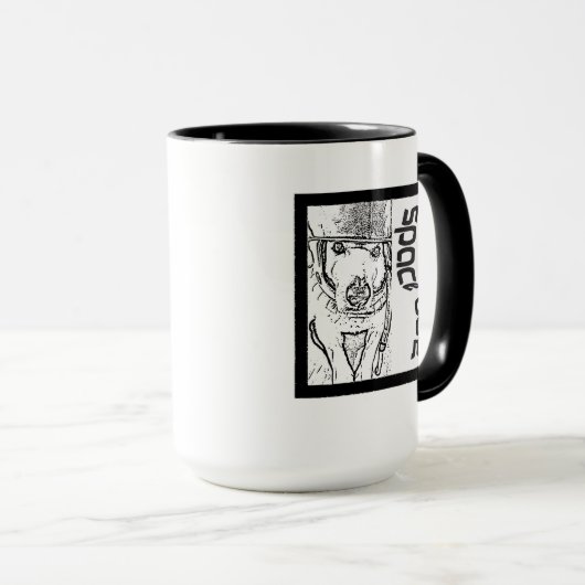 マグ.スペースドッグ。 マグカップ (正面右)