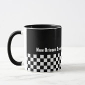 マグ、チェッカーボードのNOSGのロゴ マグカップ (左)