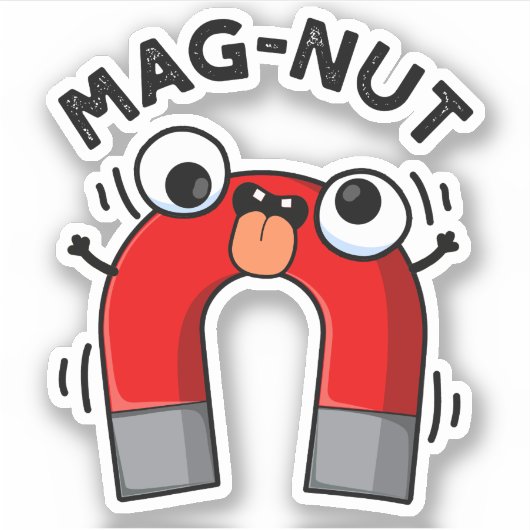 マグ・ナット面白いマグネット駄洒落 シール (正面)