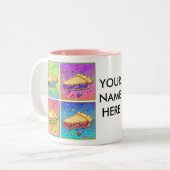 マグ-パイのポップアートの部分 ツートーンマグカップ (正面左)