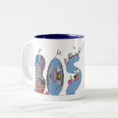 マグ|ボストン、MA (ウシ) ツートーンマグカップ (正面左)