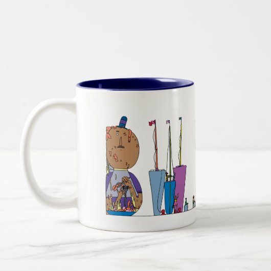 マグ|ボルティモア、MD (BWI) ツートーンマグカップ (左)