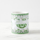 マグ-ポッドのスイートピー コーヒーマグカップ (中央)