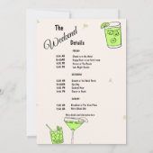 マグ＆マリモニー独身最後の週末の予定 招待状 (裏面)