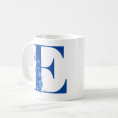 マグ(モノグラムフローラ文字E) コーヒーマグカップ (正面左)