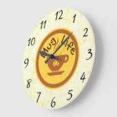 マグ·ライフ·ウォール·クロック ラージ壁時計 (傾斜)