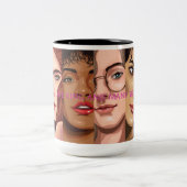 マグ(一夫多妻:王と多くの姉妹の妻!) ツートーンマグカップ (中央)