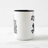 マグ-上昇及び粉砕のコーヒー重量蛋白質の振動 ツートーンマグカップ (中央)