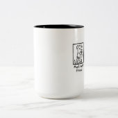 マグ、人で親友 ツートーンマグカップ (中央)