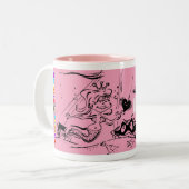 マグ: "人魚" ツートーンマグカップ (正面左)