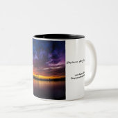 マグ-代表団湾の虹の日没 ツートーンマグカップ (正面右)