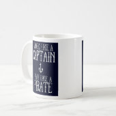 マグ-大尉のような仕事、海賊のような演劇 コーヒーマグカップ (正面左)