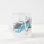 マグ-完全なロゴ フロストグラスマグカップ (正面左)