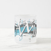 マグ-完全なロゴ フロストグラスマグカップ (中央)