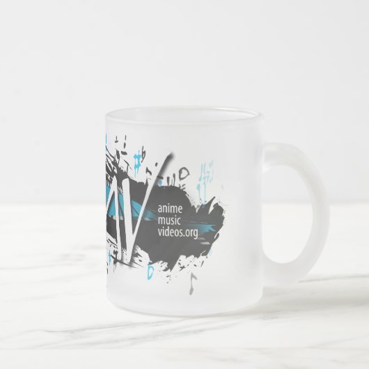 マグ-完全なロゴ フロストグラスマグカップ (右)