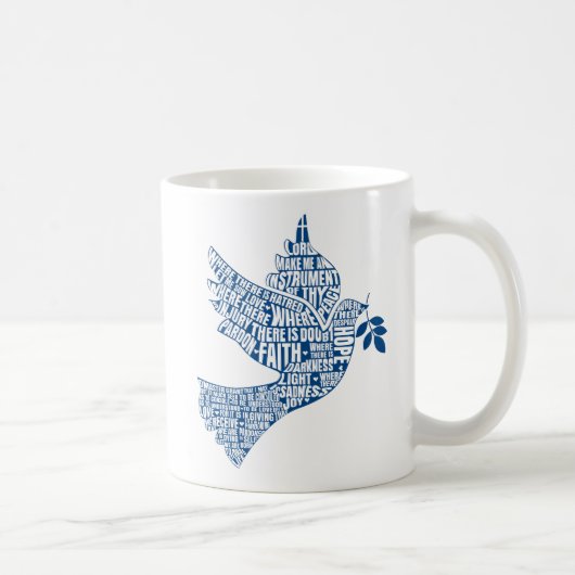 マグ: 平和(St Francis)の楽器 コーヒーマグカップ (右)