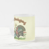 マグ-幸せな感謝祭 フロストグラスマグカップ (正面左)