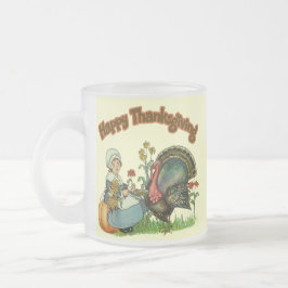 マグ-幸せな感謝祭 フロストグラスマグカップ