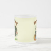 マグ-幸せな感謝祭 フロストグラスマグカップ (中央)