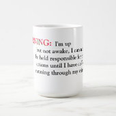 マグ/引用文警告「s」 コーヒーマグカップ (中央)