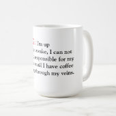 マグ/引用文警告「s」 コーヒーマグカップ (正面右)