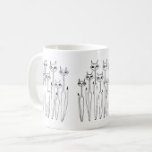 マグ(手描き猫) コーヒーマグカップ (正面左)