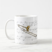 マグ-楽譜のトロンボーン(方針) マグカップ (左)