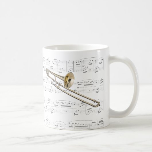 マグ-楽譜のトロンボーン(方針) マグカップ (右)