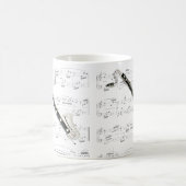 マグ-楽譜のバスクラリネット マグカップ (中央)