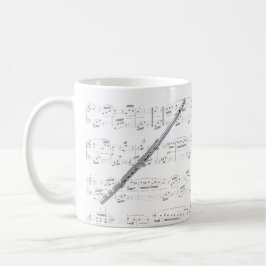 マグ-楽譜のフルート マグカップ