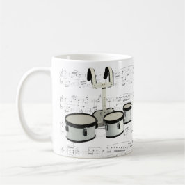 マグ-楽譜の行進のドラム マグカップ