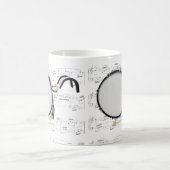 マグ-楽譜の行進のバスドラム マグカップ (中央)