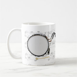 マグ-楽譜の行進のバスドラム マグカップ
