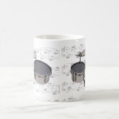 マグ-楽譜のTimbales (ドラム) マグカップ (中央)