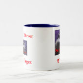 マグ-決してアナグマの傷ものを忘れないで下さい ツートーンマグカップ (中央)